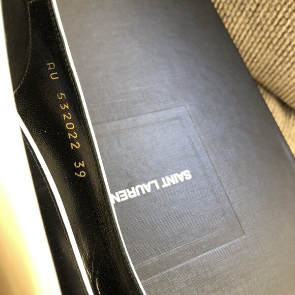 Saint Laurent Charlotte Size 39 Coquille 55mm YSL Pumps - Picture 11 of 13